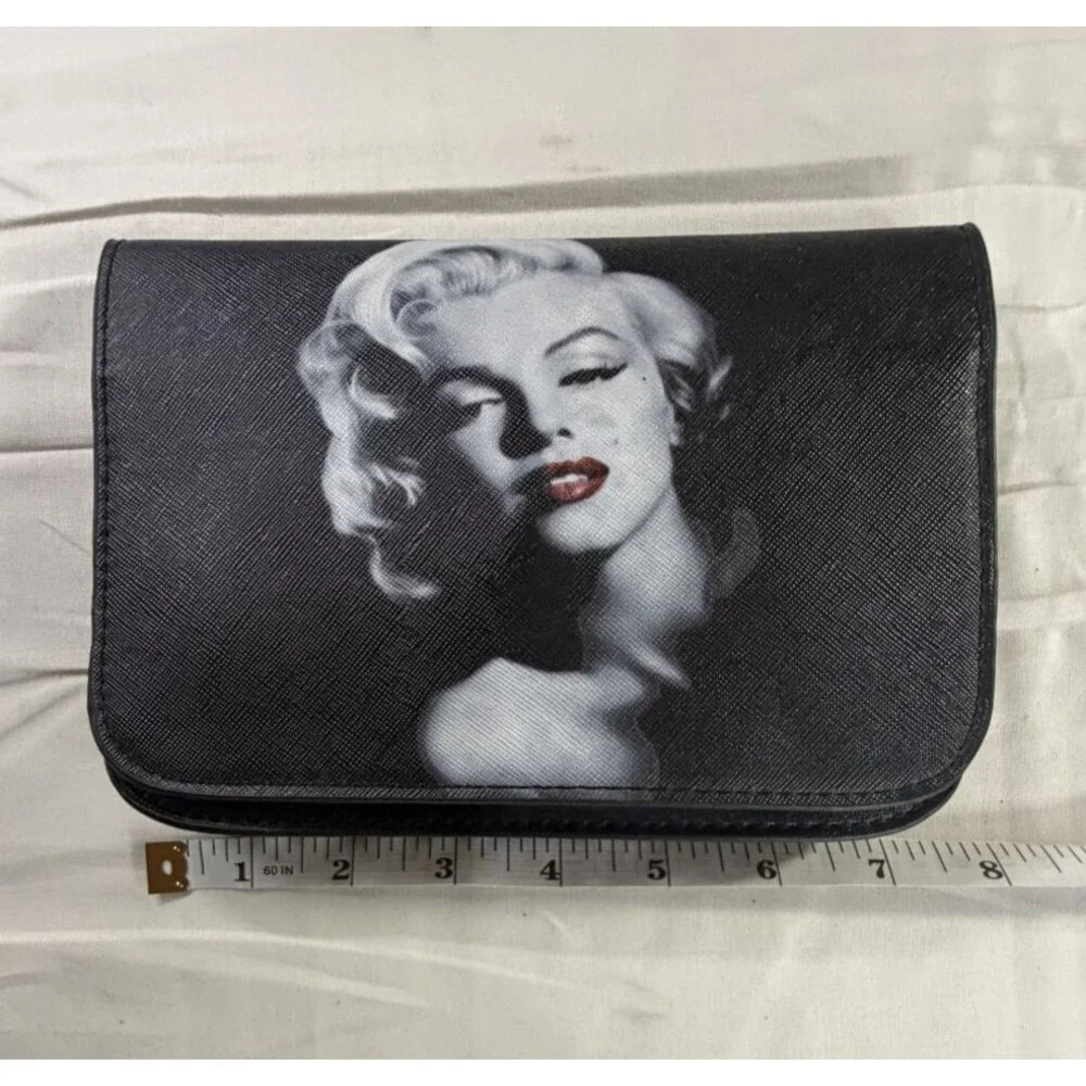 Marilyn Monroe Black & White Wallet Bifold Graphic Portrait Organizer